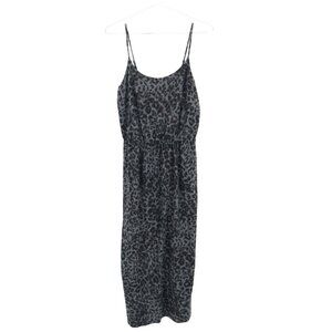Old‎ Navy Leopard Print Dress Womens XS Black Urban Trendy Playful Mob Wife NWT